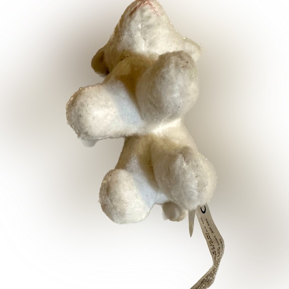 VTG TINY GUND SHEEP LAMB WHITE 4”x3”x2 STUFFED ANIMAL PLUSH FARM EASTER BIBLE - Picture 5 of 5